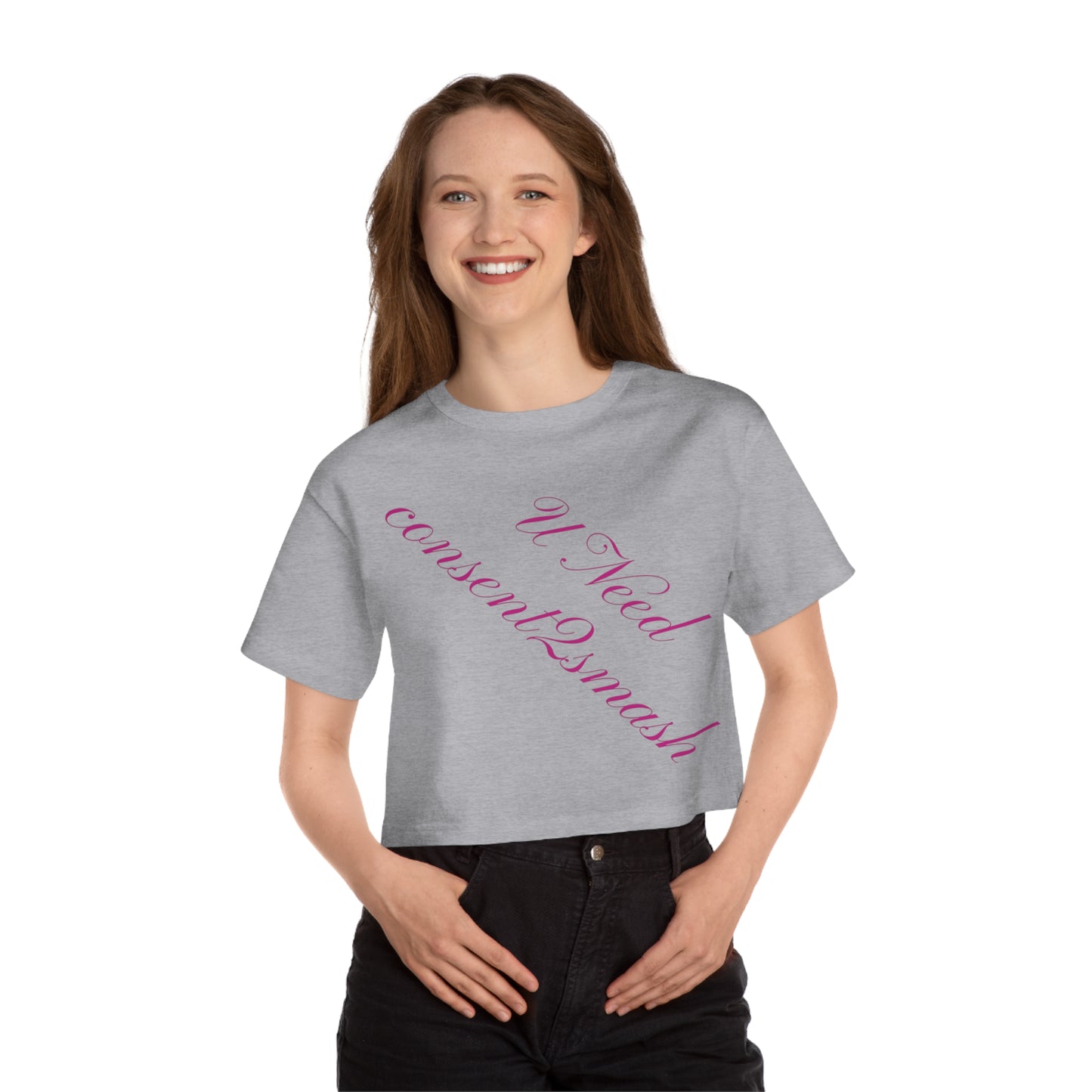 Consent Matters Cropped T-Shirt, Feminist Tee, Casual Wear, Gift for Activists, Summer Fashion, Proud Messaging