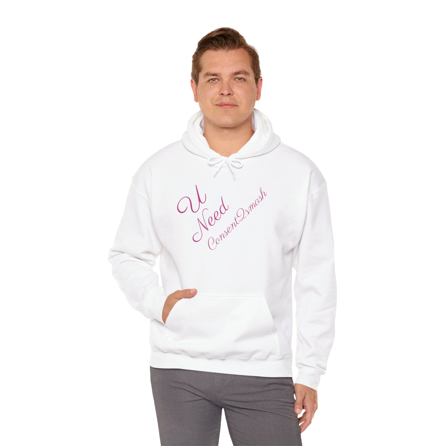 Consent to Smash Hooded Sweatshirt, Cozy Hoodie, Unisex Casual Wear, Streetwear, Gifts for Friends, Fun Party Outfit, Statements